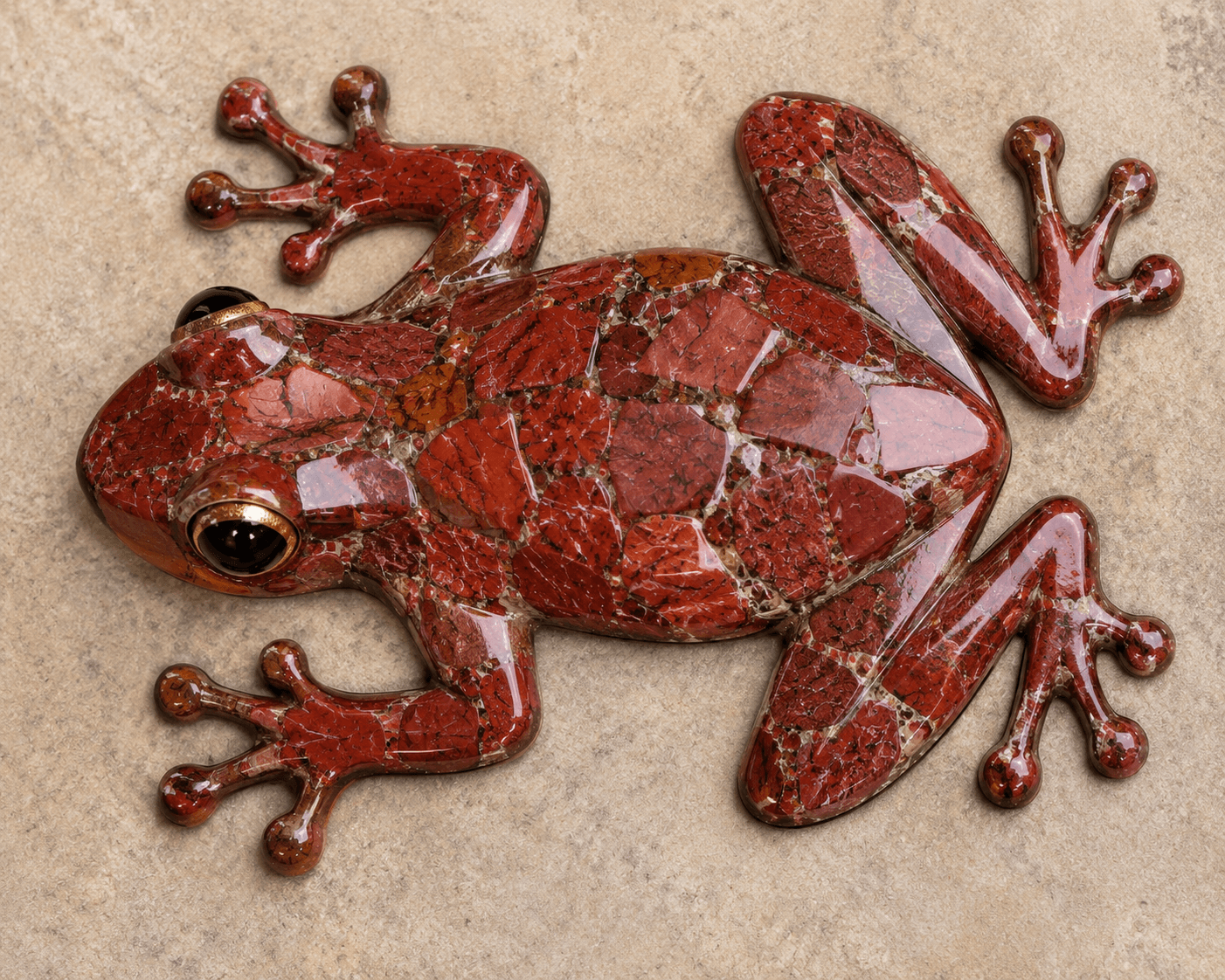 grenouille en resine 
